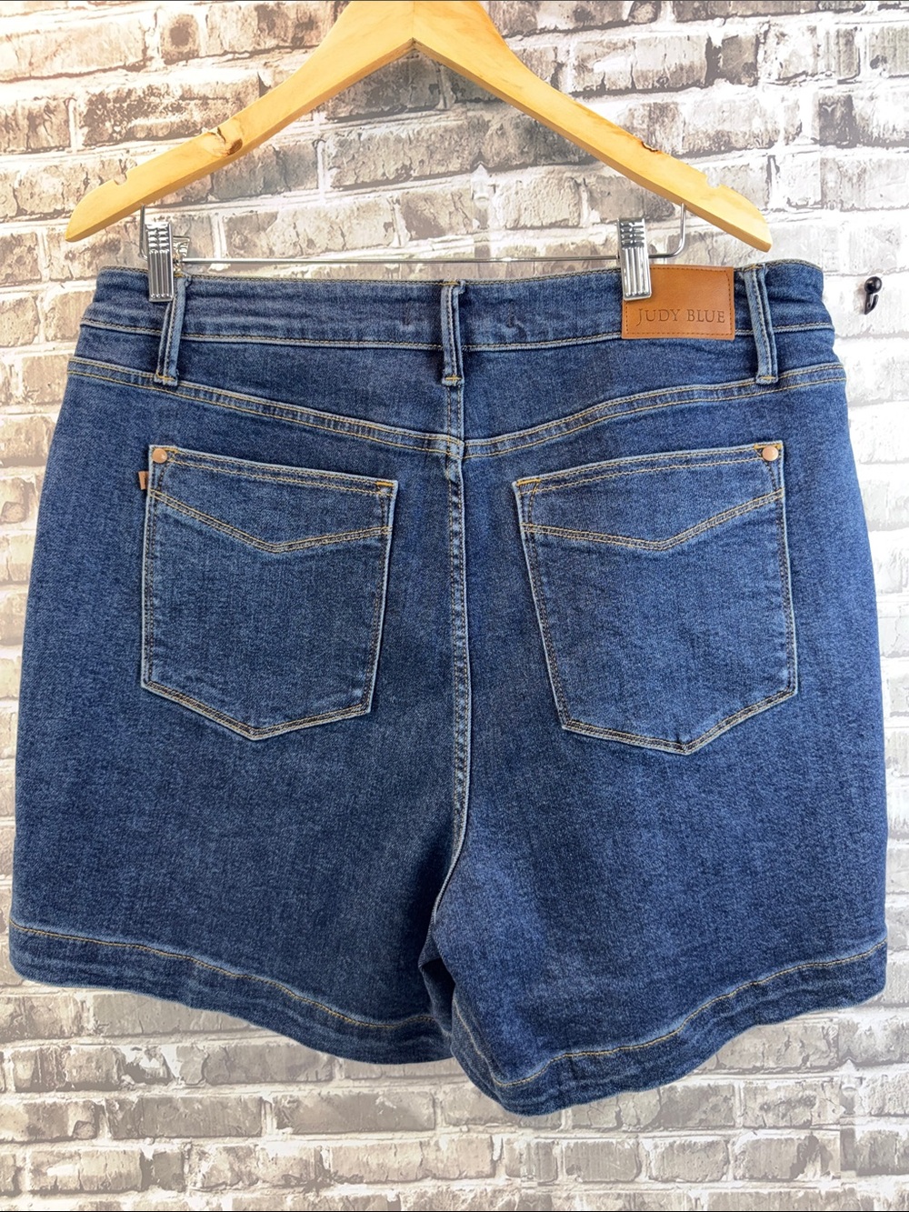 Judy Blue Dark Blue High-Rise Denim‎ Shorts